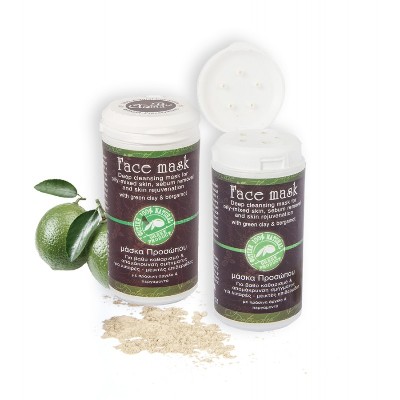 Μάσκα προσώπου με Πράσινη άργιλο (για βαθύ καθαρισμό-περιπτώσεις ακμής) 40ml