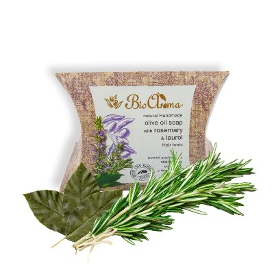 Σαπούνι ελαιολάδου για Tριχόπτωση-Δεντρολίβανο & Δάφνη 90gr