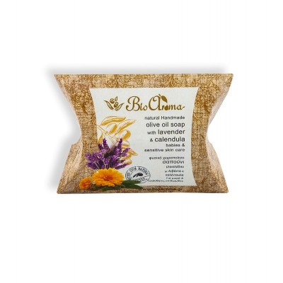 Σαπούνι ελαιολάδου για Mωρά-Λεβάντα & Καλέντουλα 90gr